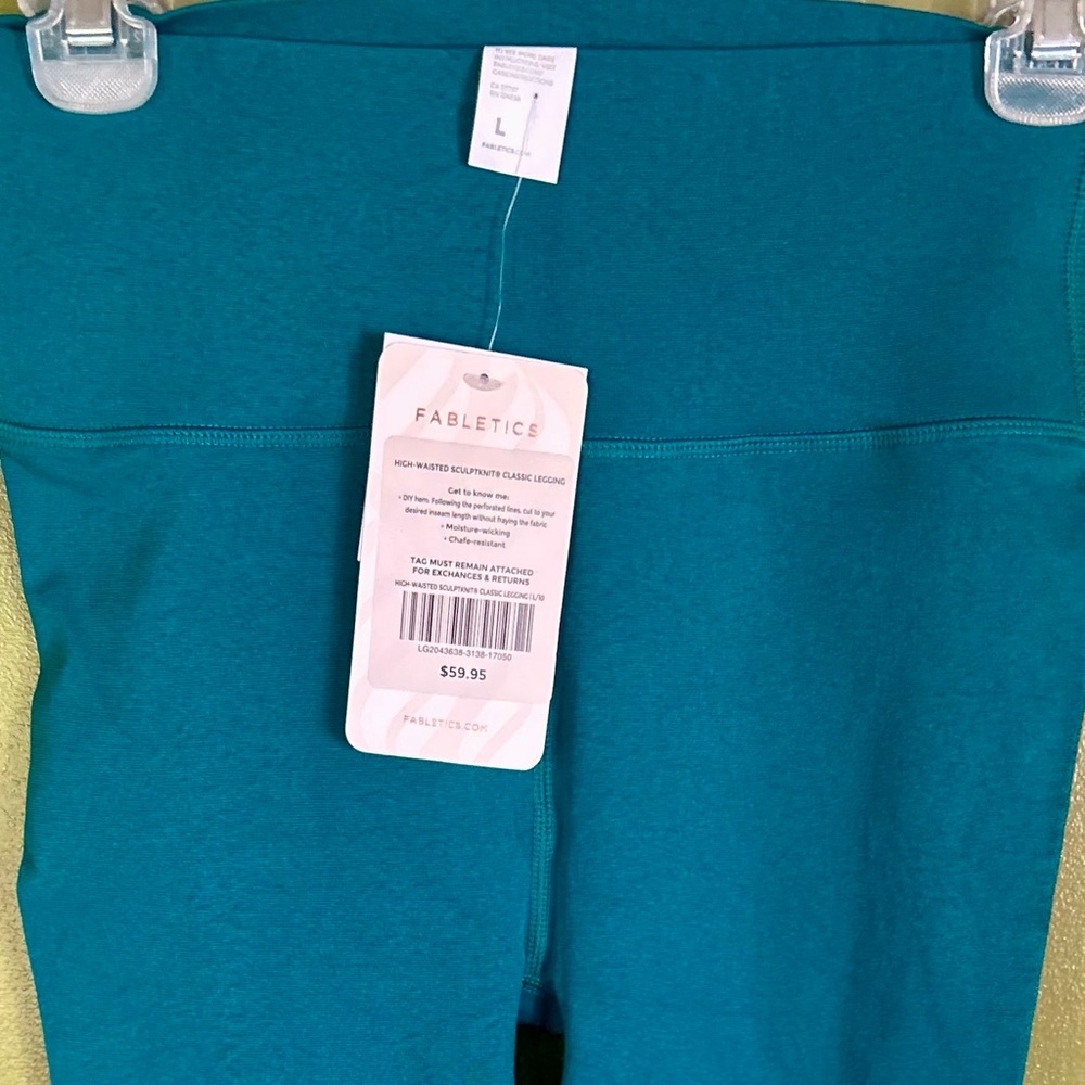 NWT Fabletics SculptKnit Classic Leggings Custom Length High Waisted Large - Picture 8 of 10